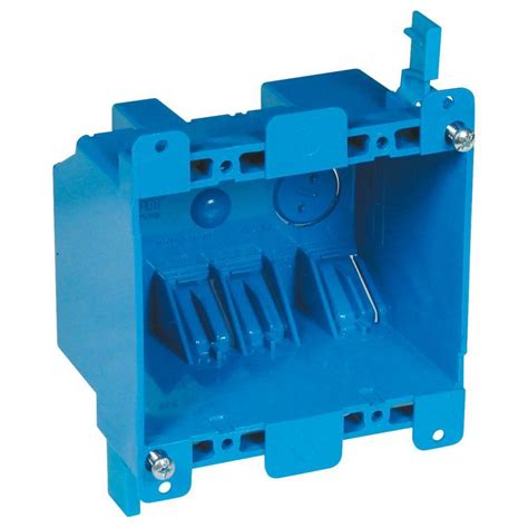 2-gang junction box|shallow double gang electrical box.